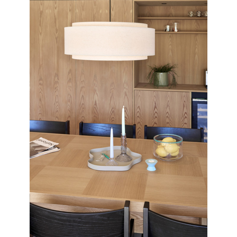 Suspension beige coton Ø60x23 cm Sable Hübsch - 4