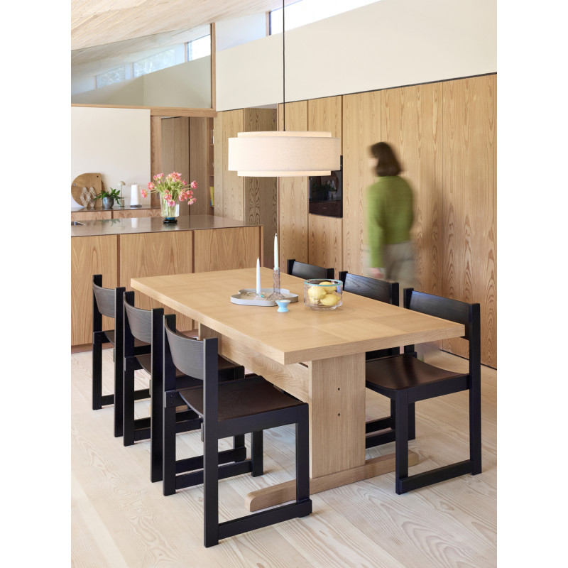 Suspension beige coton Ø60x23 cm Sable Hübsch - 6