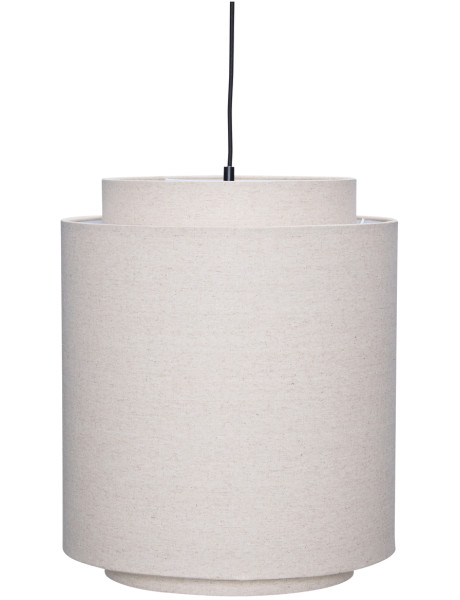 Suspension cylindrique beige coton Ø40x48 cm Sable Hübsch - 1