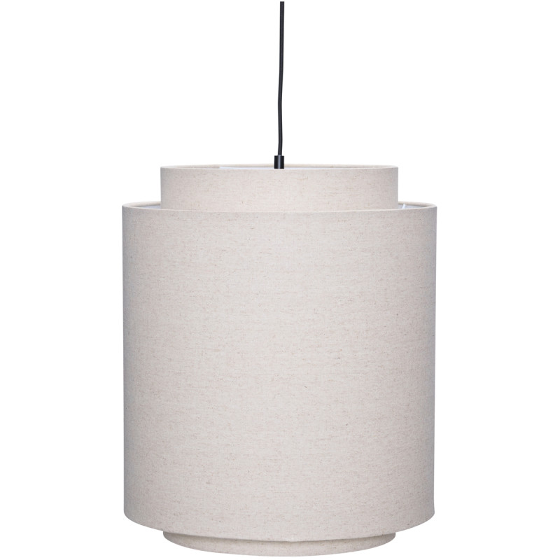 Suspension cylindrique beige coton Ø40x48 cm Sable Hübsch - 1