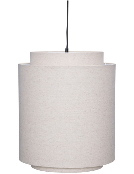Suspension cylindrique beige coton Ø40x48 cm Sable Hübsch - 1