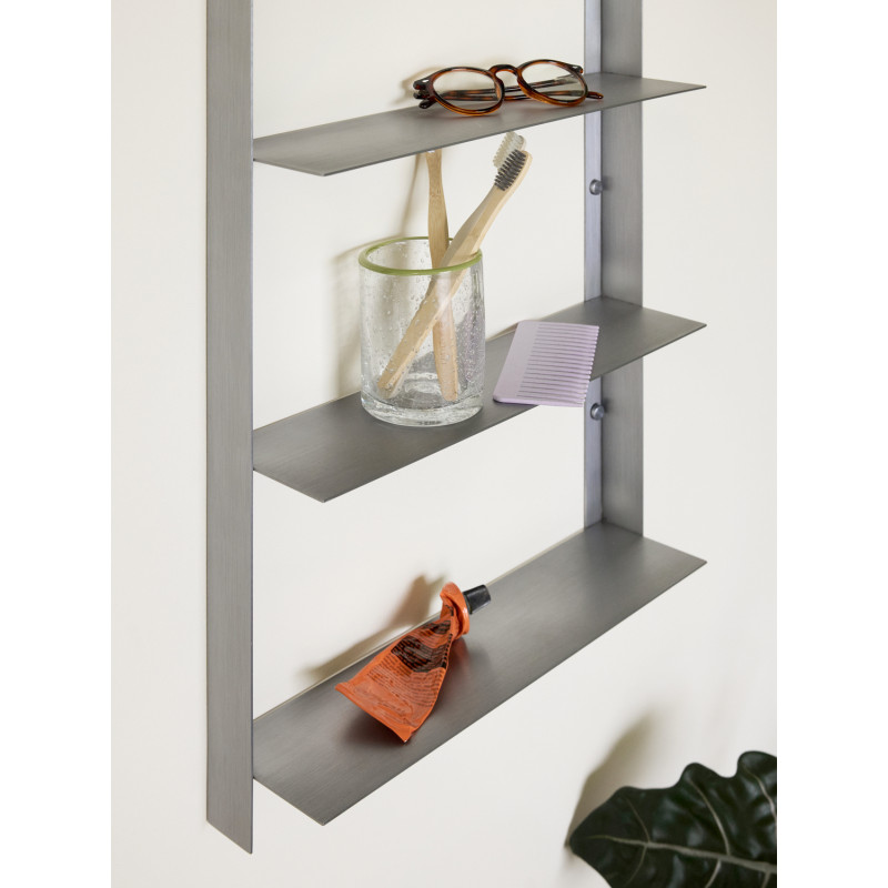 Étagère murale acier inoxydable brossé 41x11x100 cm Acier Hübsch - 5