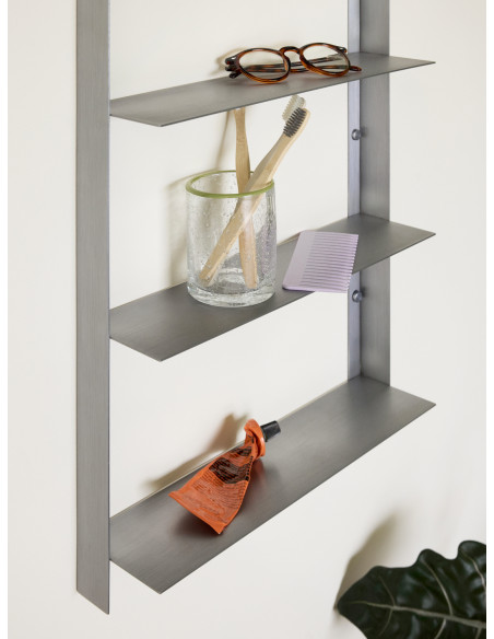 Étagère murale acier inoxydable brossé 41x11x100 cm Acier Hübsch - 5