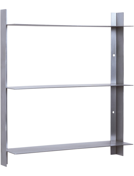 Étagère murale inox brossé 41x11x46 cm Acier Hübsch - 1