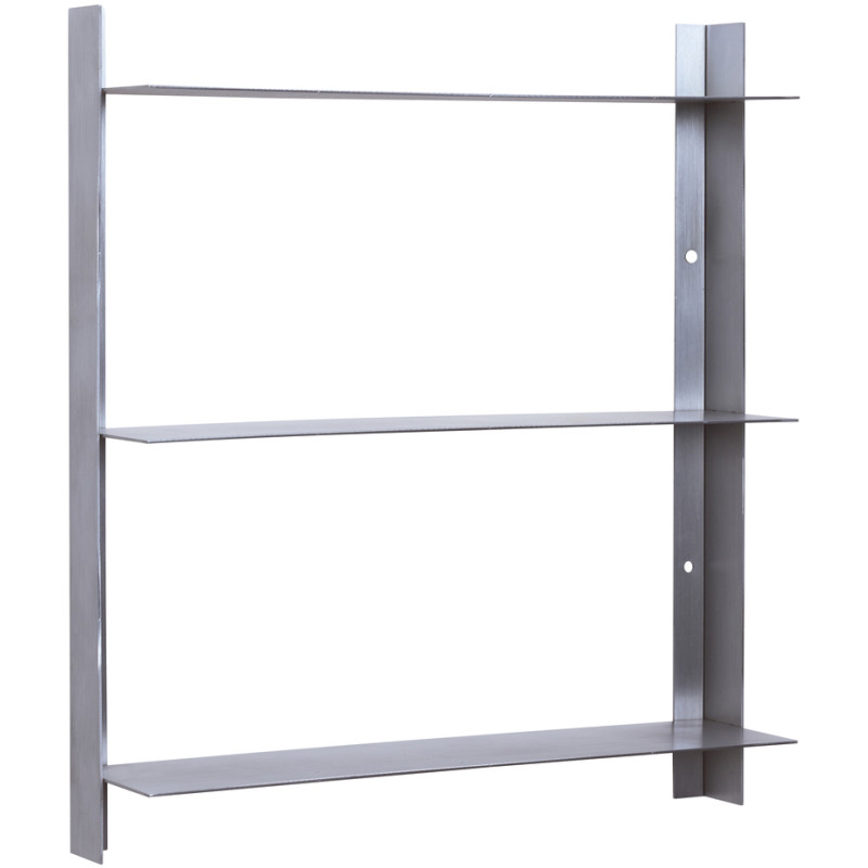 Étagère murale inox brossé 41x11x46 cm Acier Hübsch - 1
