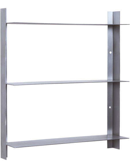 Étagère murale inox brossé 41x11x46 cm Acier Hübsch - 1