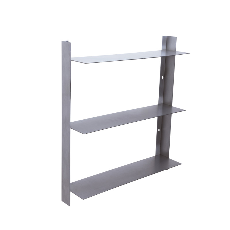 Étagère murale inox brossé 41x11x46 cm Acier Hübsch - 4