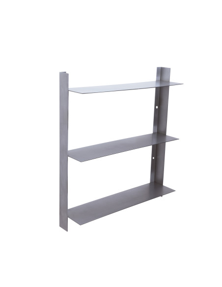 Étagère murale inox brossé 41x11x46 cm Acier Hübsch - 4