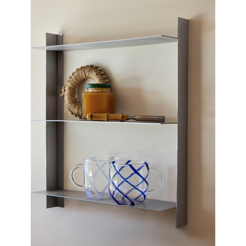 Étagère murale inox brossé 41x11x46 cm Acier Hübsch - 2