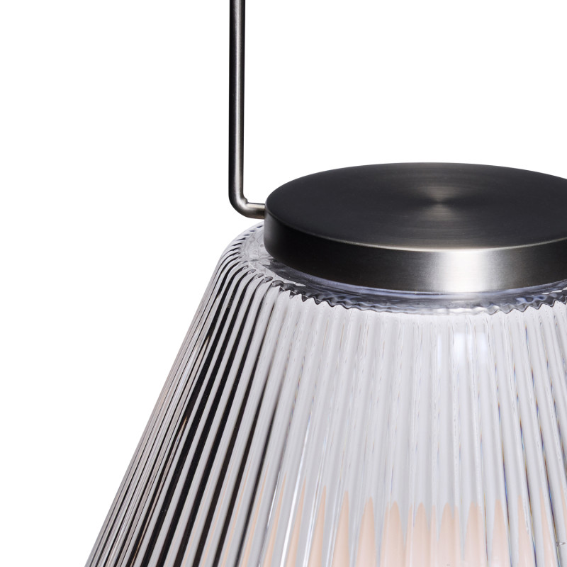 Lampe nomade rechargeable verre transparent 28 cm Tou Hübsch - 3