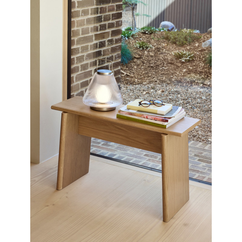 Lampe nomade rechargeable verre transparent 28 cm Tou Hübsch - 6