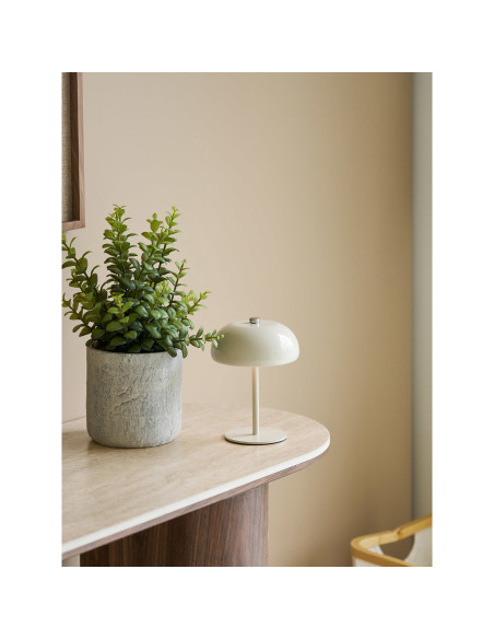 Plante grasse artificielle verte en pot ciment 23x24x33,5 cm Ivrely House Nordic - 5