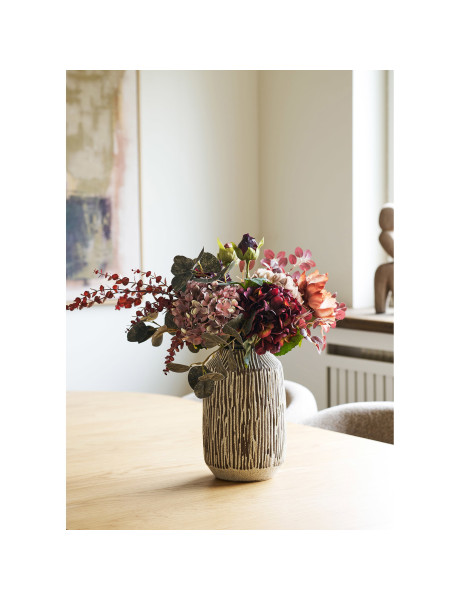 Bouquet de fleurs artificielles bordeaux 60 cm Velvet Bloom House Nordic - 2