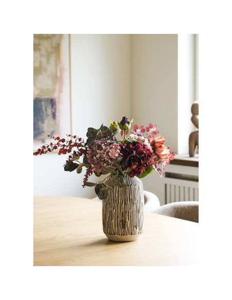 Bouquet de fleurs artificielles bordeaux 60 cm Velvet Bloom House Nordic - 2