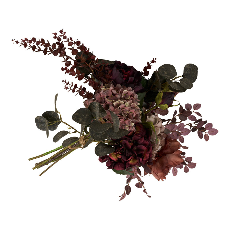 Bouquet de fleurs artificielles bordeaux 60 cm Velvet Bloom House Nordic - 3
