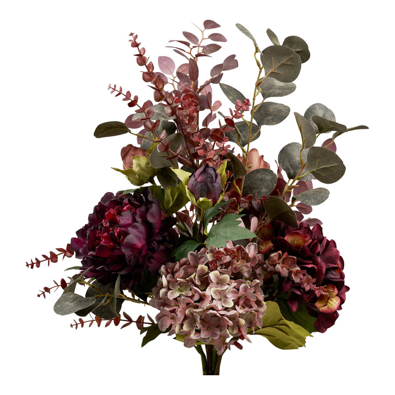Bouquet de fleurs artificielles bordeaux 60 cm Velvet Bloom House Nordic - 4