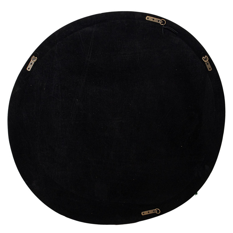 Miroir mural rond MDF laqué bordeaux Ø100 cm Aevora  - 5