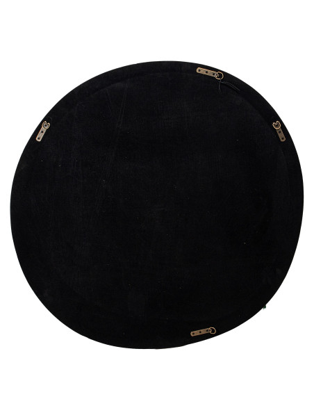 Miroir mural rond MDF laqué bordeaux Ø100 cm Aevora  - 5