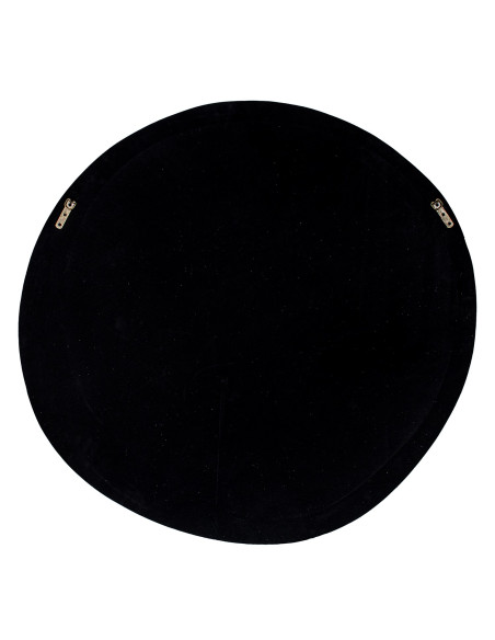 Miroir mural rond bois naturel cadre large Ø100 cm Aevora  - 6