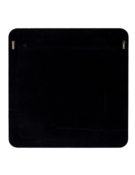 Miroir mural carré MDF blanc laqué 100x100 cm Dovysa  - 5