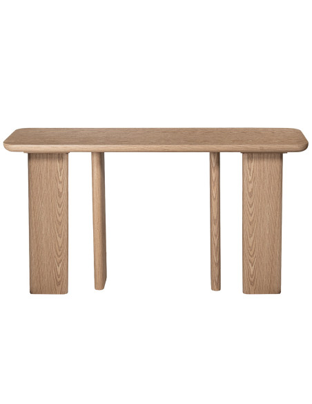 Console d’entrée bois naturel 150x40x81 cm Zyrira  - 2