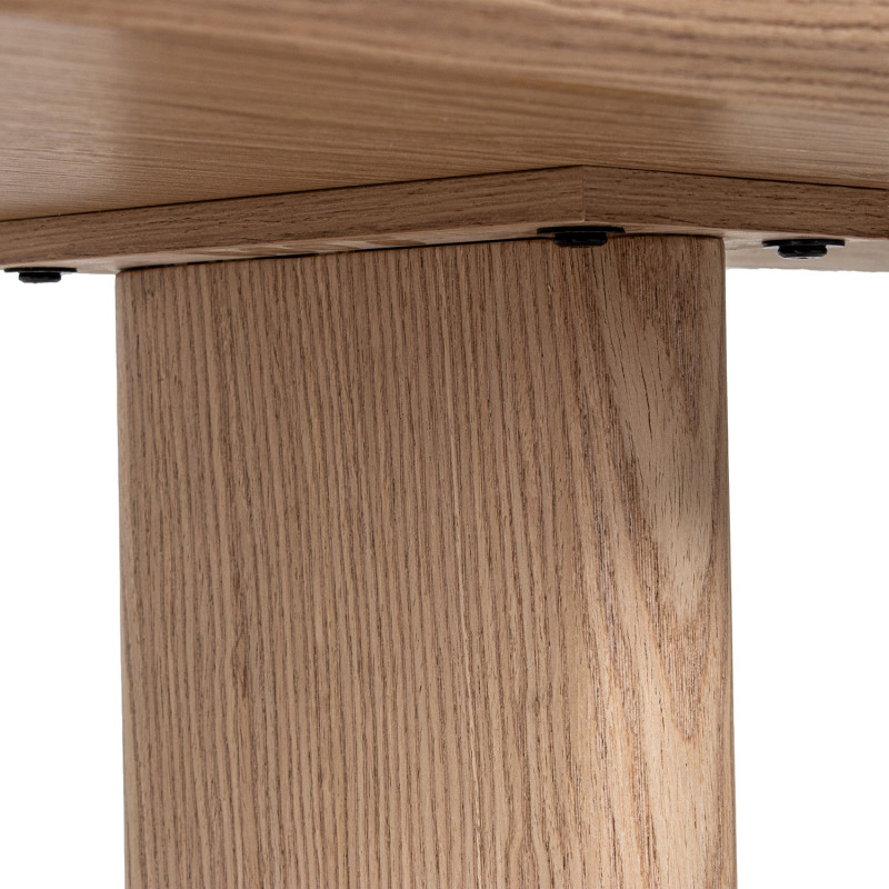 Console d’entrée bois naturel 150x40x81 cm Zyrira  - 5