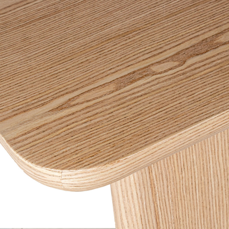 Console d’entrée bois naturel 150x40x81 cm Zyrira  - 7