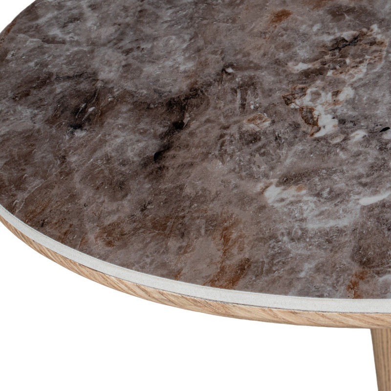 Console d’entrée céramique bois naturel 150x39,5x80 cm Mivysa  - 4