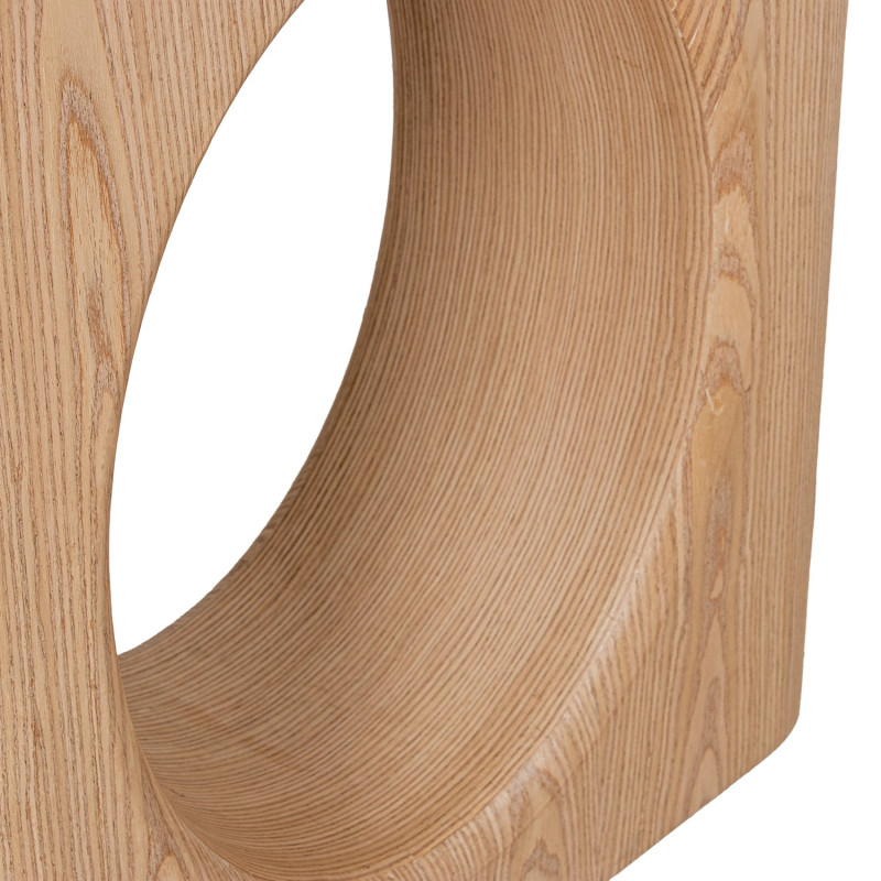 Console d’entrée bois naturel ajourée 120x35x80 cm Tovori  - 4