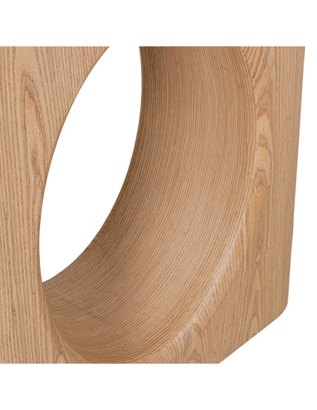 Console d’entrée bois naturel ajourée 120x35x80 cm Tovori  - 4