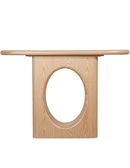 Console d’entrée bois naturel ajourée 120x35x80 cm Tovori  - 5