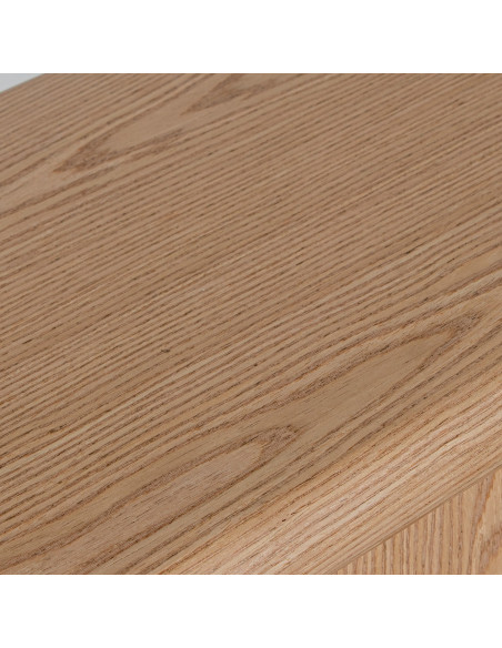 Console d’entrée bois naturel ajourée 120x35x80 cm Tovori  - 6