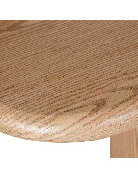 Console d’entrée bois naturel ajourée 120x35x80 cm Tovori  - 7