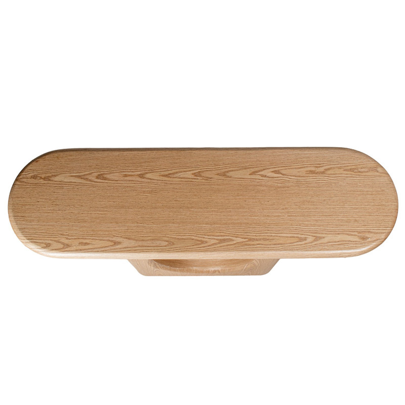 Console d’entrée bois naturel ajourée 120x35x80 cm Tovori  - 8