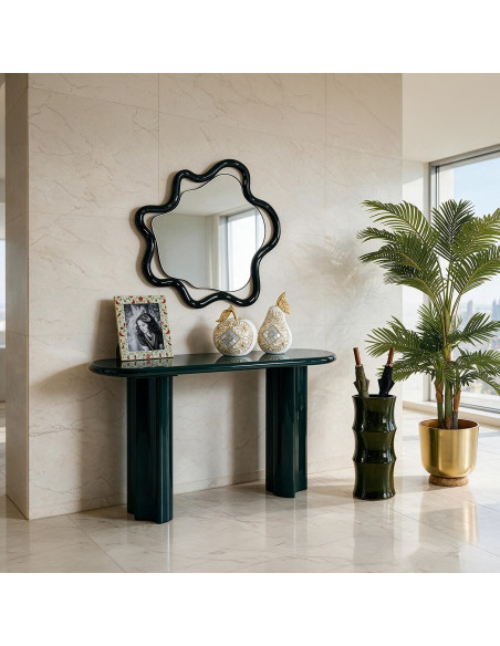 Miroir mural organique vert foncé 80x80 cm Dovora  - 2