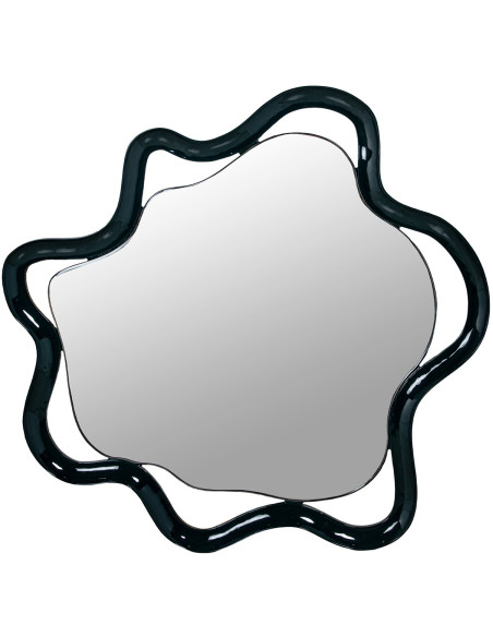 Miroir mural organique vert foncé 80x80 cm Dovora  - 1