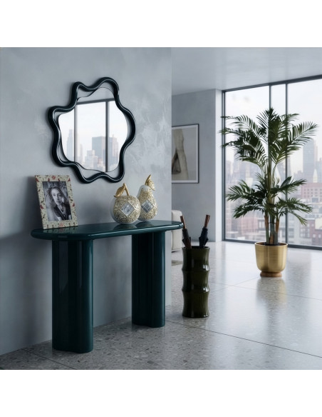 Miroir mural organique vert foncé 80x80 cm Dovora  - 8