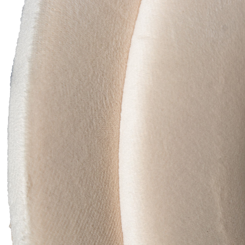 Miroir sur pied ou mural velours beige 60x160 cm Osvely  - 3
