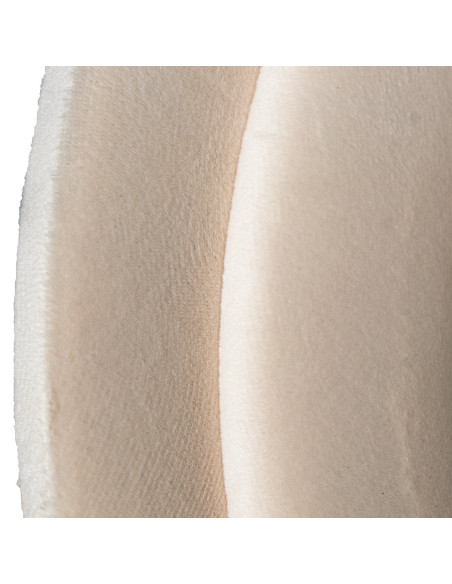 Miroir sur pied ou mural velours beige 60x160 cm Osvely  - 3