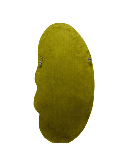 Miroir mural asymétrique velours vert 50x100 cm Kivara  - 5