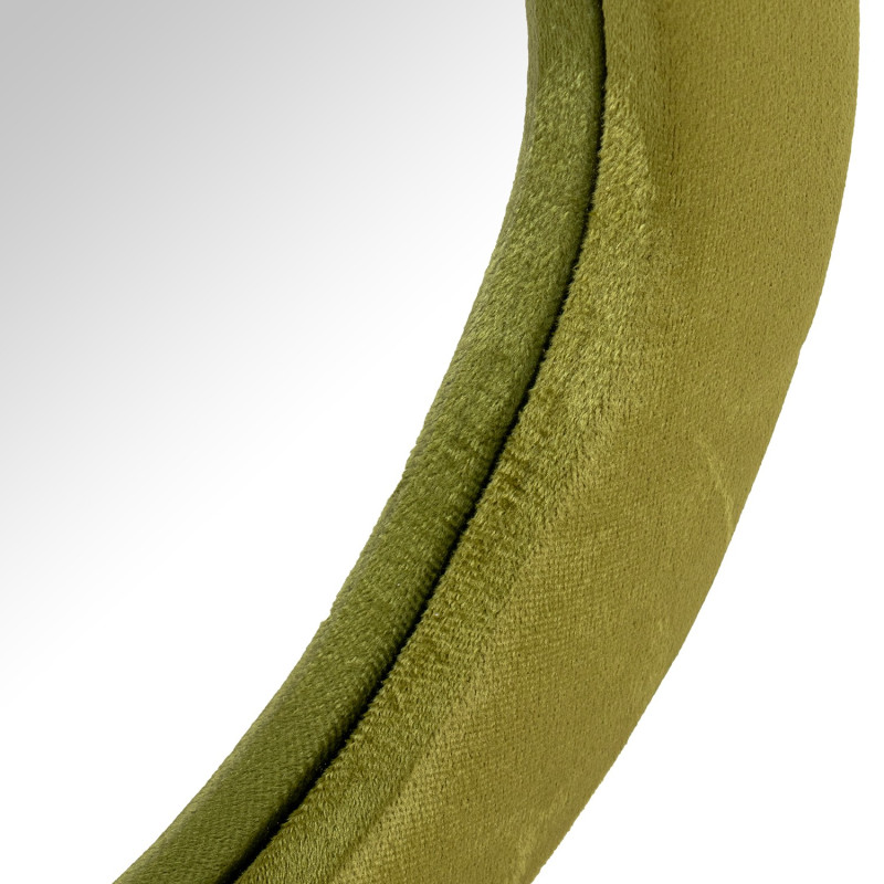 Miroir mural asymétrique velours vert 50x100 cm Kivara  - 3