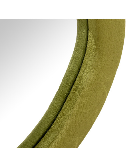 Miroir mural asymétrique velours vert 50x100 cm Kivara  - 3