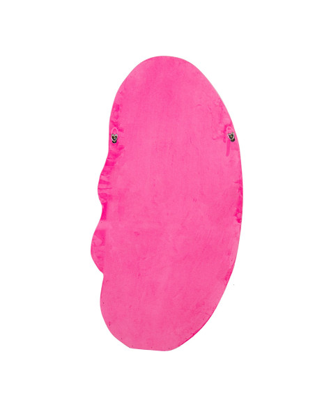 Miroir mural asymétrique velours rose 50x100 cm Kivara  - 5