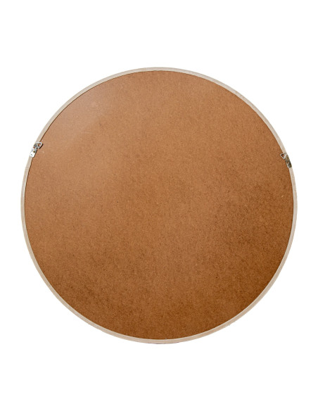 Miroir mural rond velours beige 80 cm Cevori  - 5
