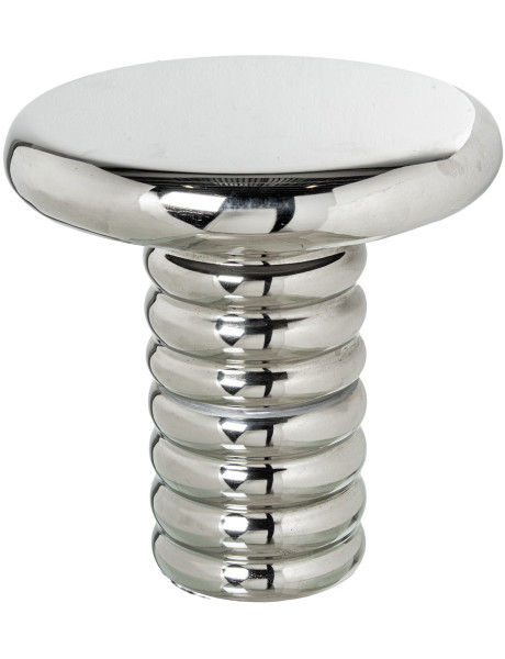 Table d’appoint métal argenté Ø40x46 cm Xivara  - 1