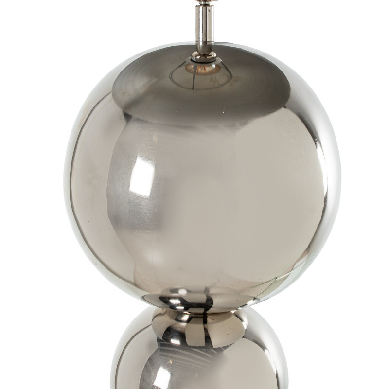 Lampadaire métal argenté brillant 155 cm Xivara  - 5