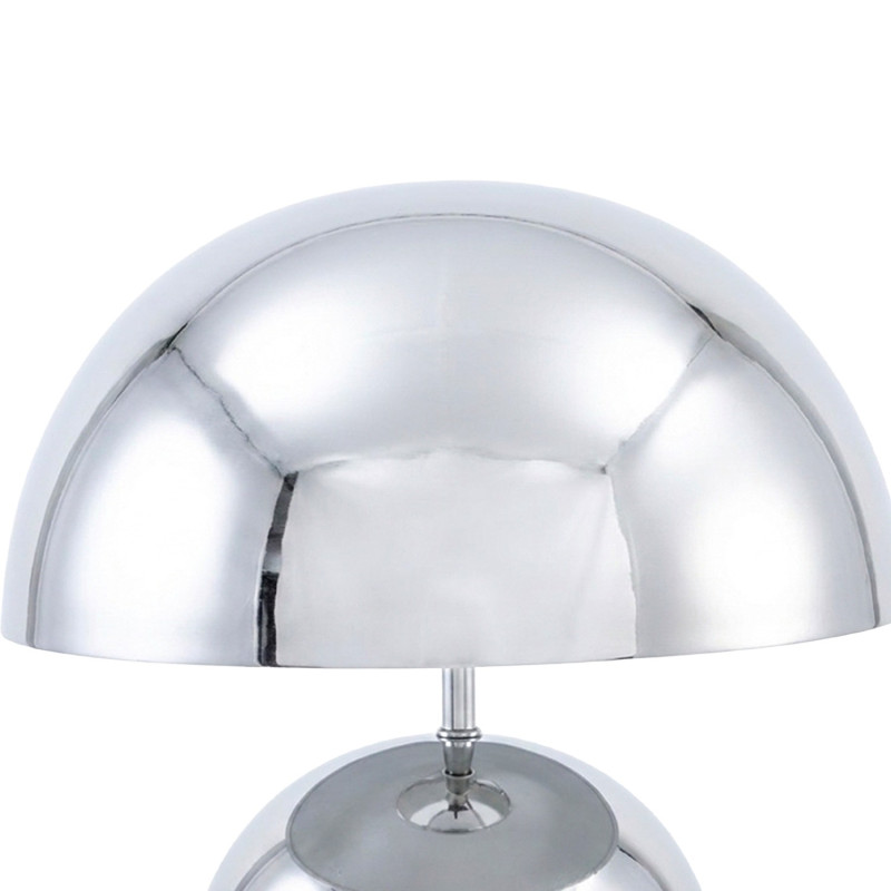 Lampadaire métal argenté brillant 155 cm Xivara  - 3
