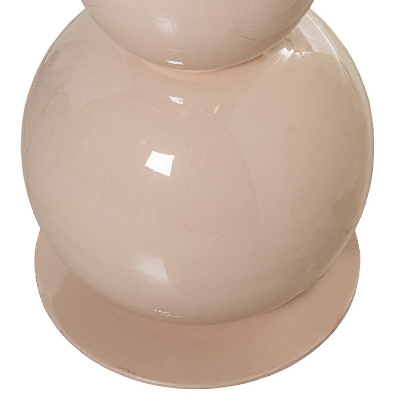 Lampadaire champignon métal beige brillant 155 cm Xivara  - 6