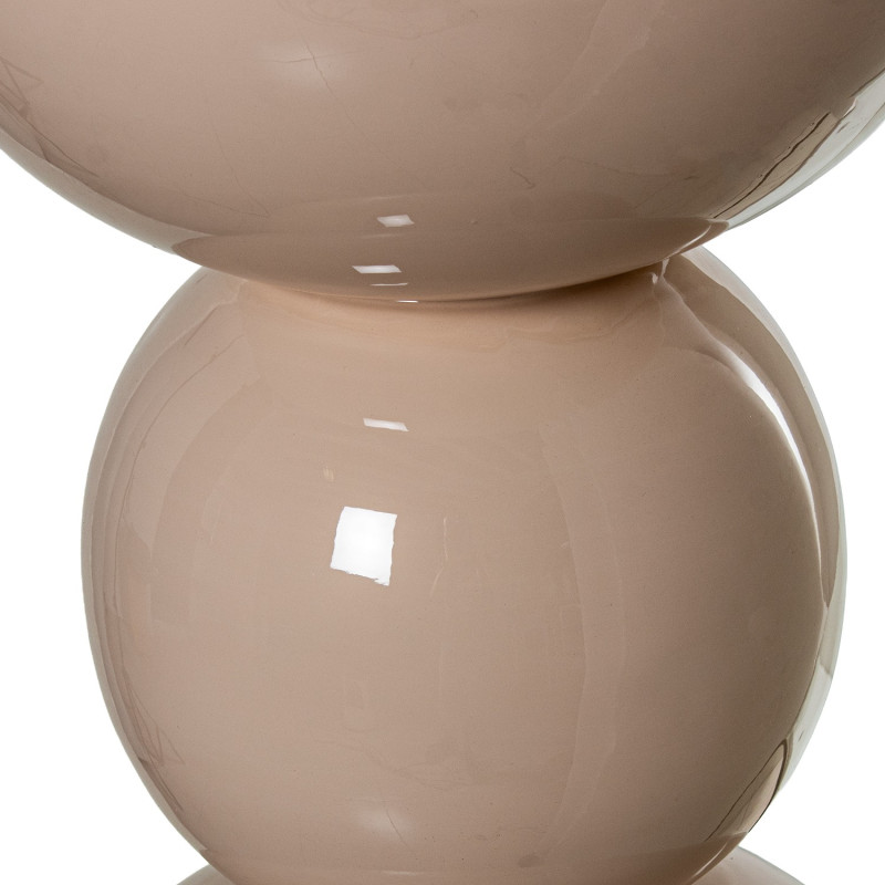 Lampadaire champignon métal beige brillant 155 cm Xivara  - 5