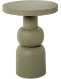 Table d’appoint ronde métal vert mat 40x53 cm Hyreni